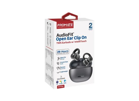 Promate AirClip AudioFit™ Open Ear Clip On TWS Earbuds w/ IntelliTouch